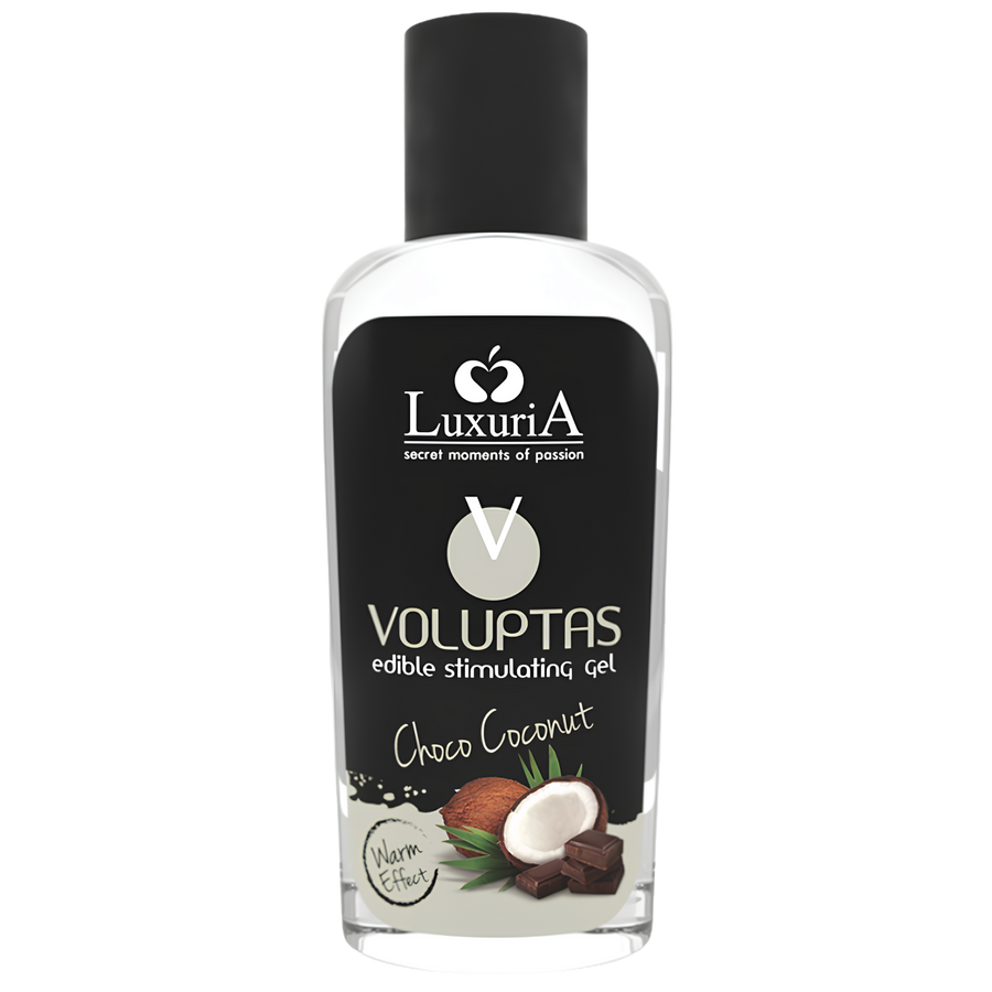 Gel de massage chauffant comestible Voluptas Luxuria