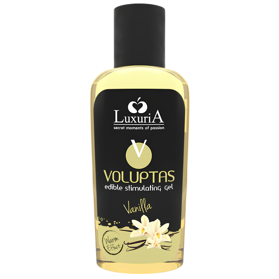 Gel de massage chauffant comestible Voluptas Luxuria