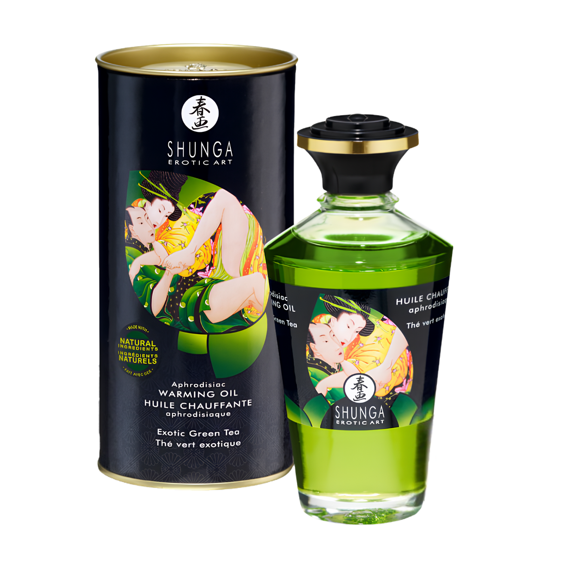 Huile de massage chauffante comestible Organica Shunga