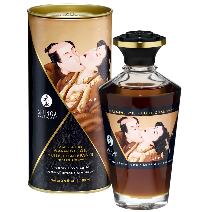 Huile de massage chauffante comestible Shunga