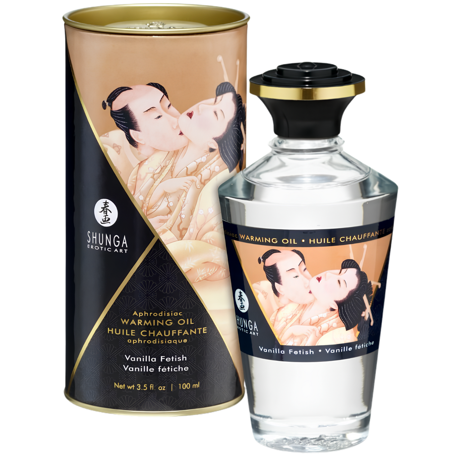 Huile de massage chauffante comestible Shunga