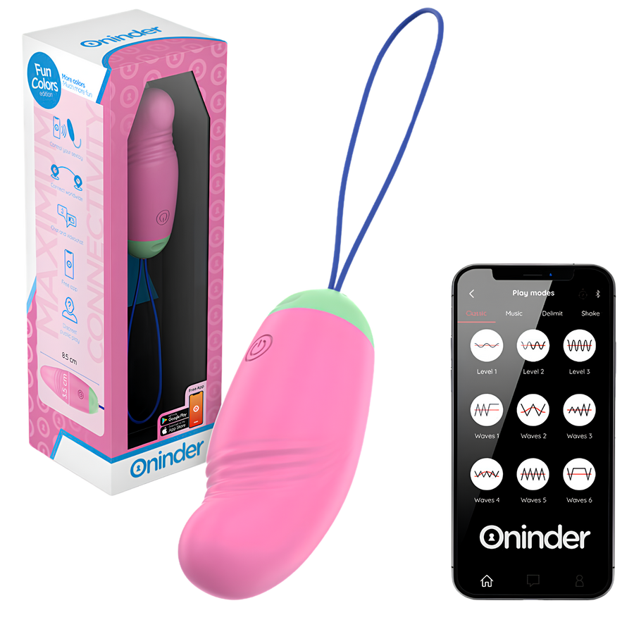 Œuf vibrant connecté Oninder Cute - rotation à 360 degrés
