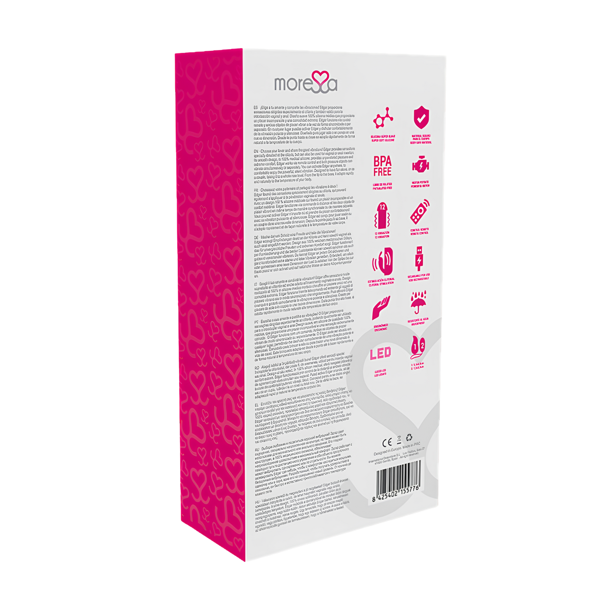 Œuf vibrant et stimulateur Moressa Edgar Premium - deux pièces synchronisées