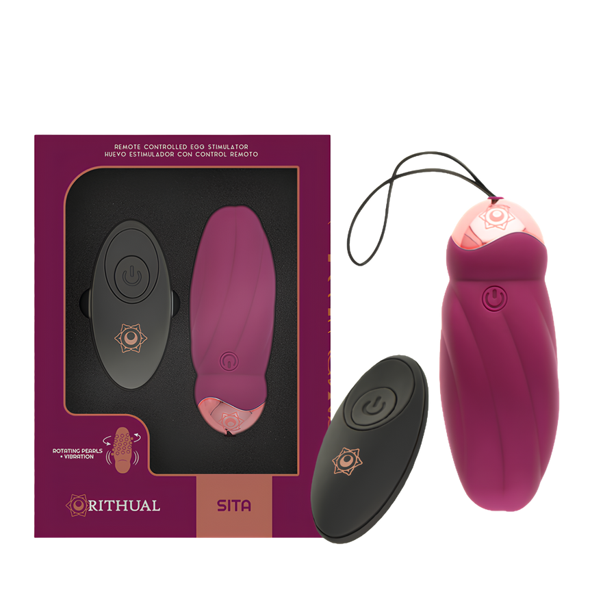 Œuf vibrant télécommandé Rithual Sita - billes rotatives