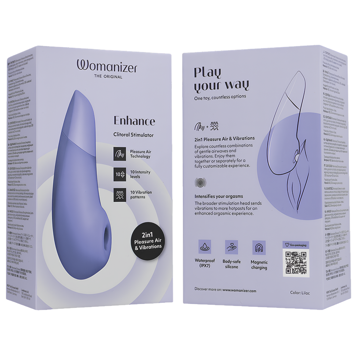 Stimulateur clitoridien Womanizer Enhancer lilas