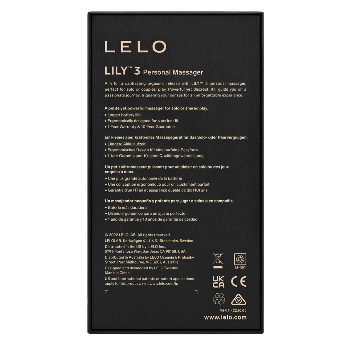 Vibromasseur compact LELO Lily 3