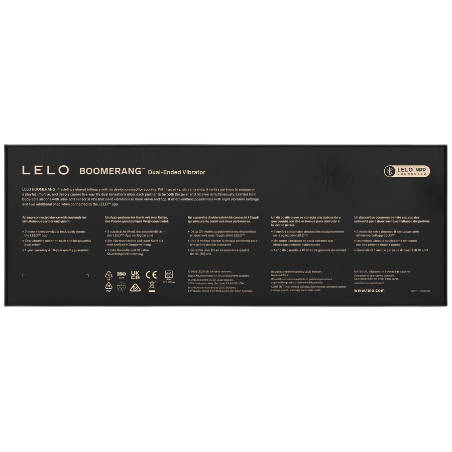 Vibromasseur pour couple LELO Boomerang