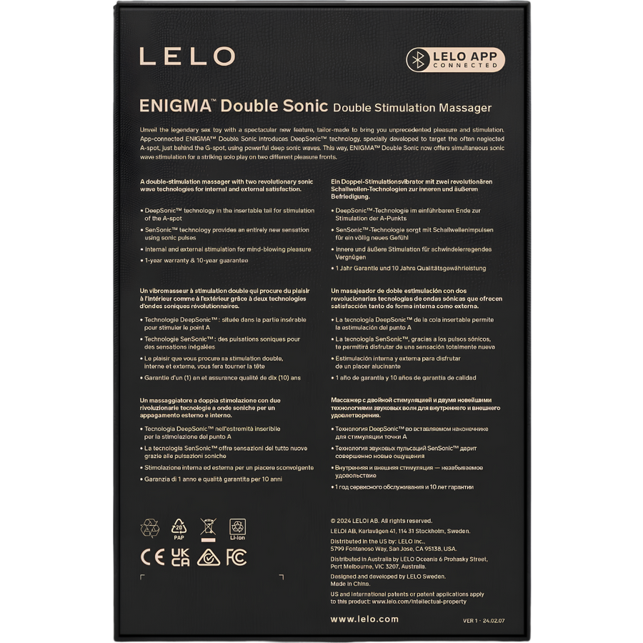 Vibromasseur LELO Enigma Double Sonic