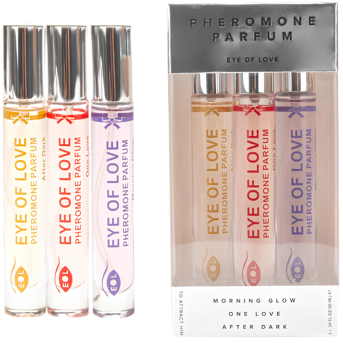 Coffret trois parfums aux phéromones Eye of Love