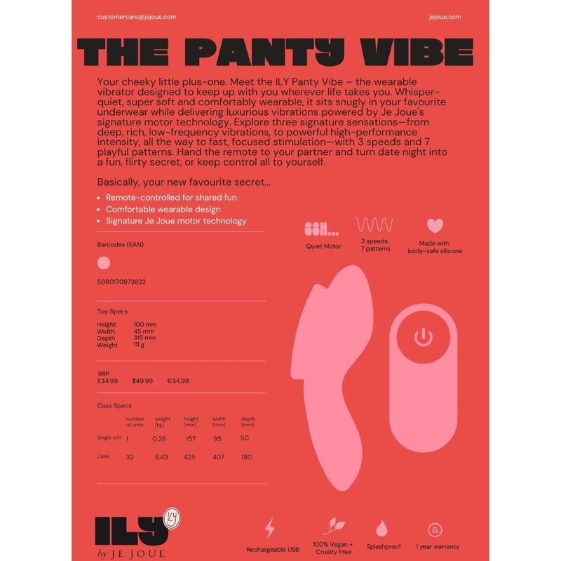 Culotte vibrante Je Joue ILY Panty Vibe