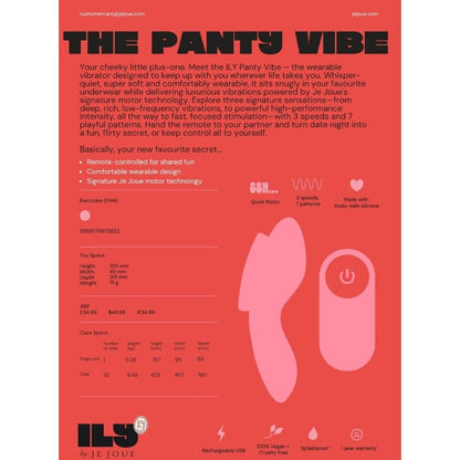 Culotte vibrante Je Joue ILY Panty Vibe
