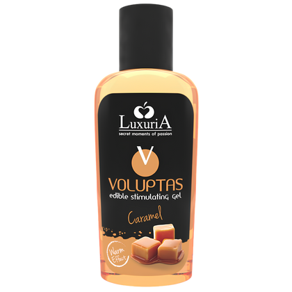 Gel de massage chauffant comestible Voluptas Luxuria