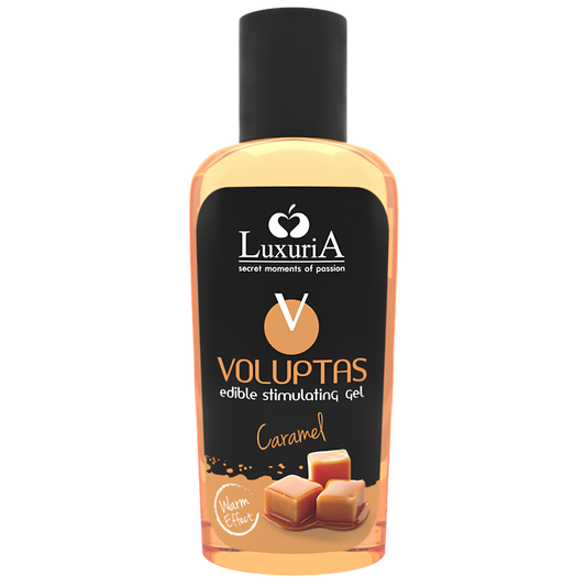 Gel de massage chauffant comestible Voluptas Luxuria