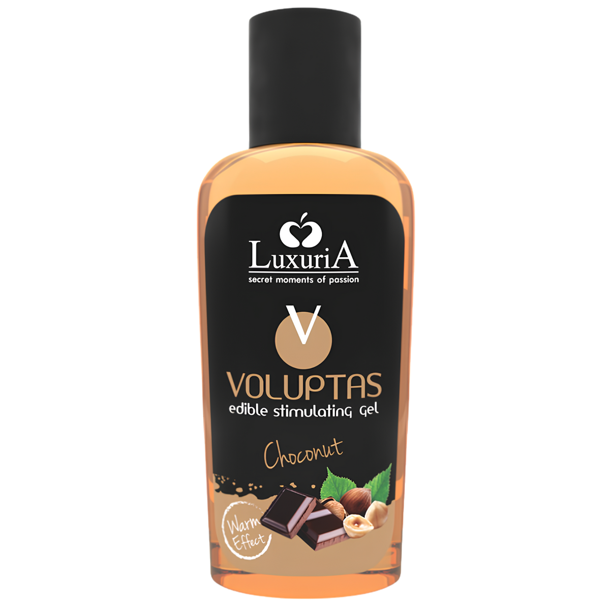 Gel de massage chauffant comestible Voluptas Luxuria