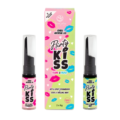 Duo de gels comestibles Flirty Kiss Secret Play