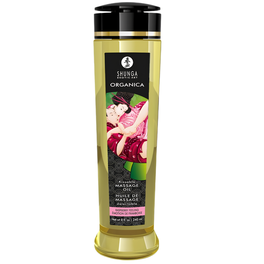 Huile de massage bio Shunga