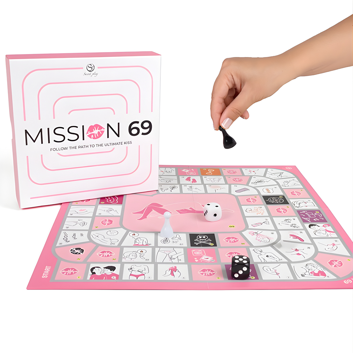 Jeu de plateau coquin Mission 69 Secret Play