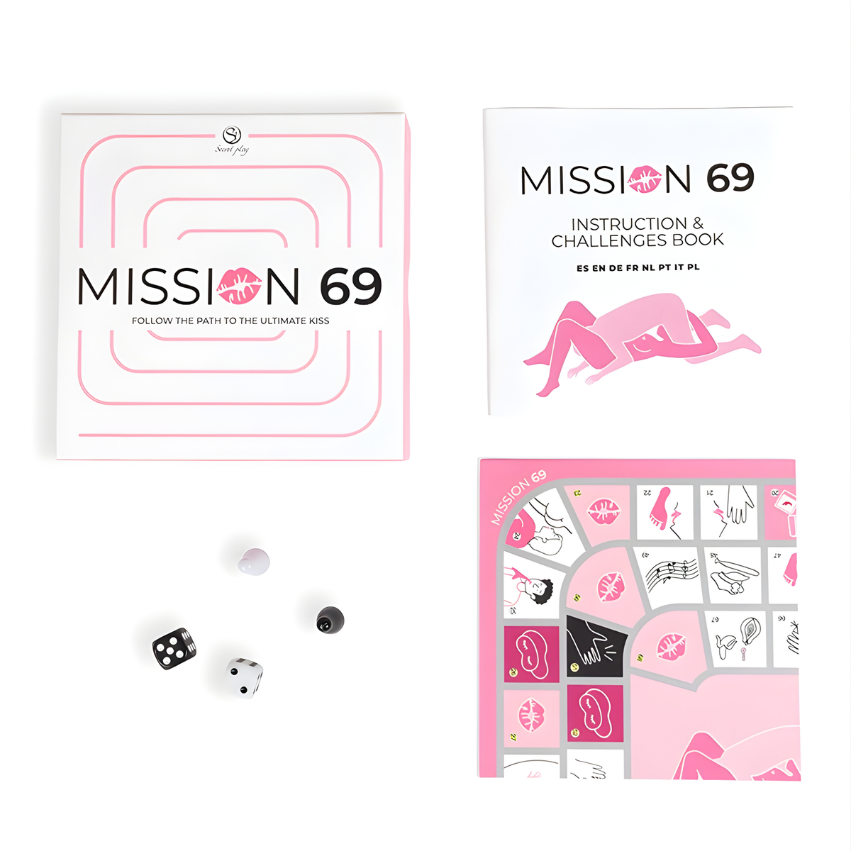 Jeu de plateau coquin Mission 69 Secret Play