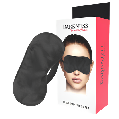 Masque pour les yeux en satin noir