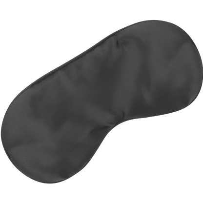 Masque pour les yeux en satin noir