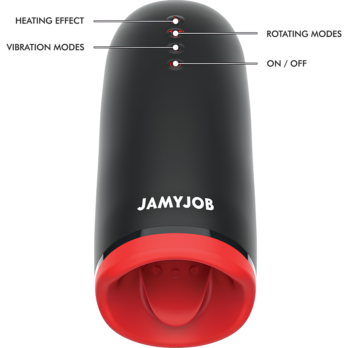 Masturbateur chauffant et rotatif Jamyjob Spin-X