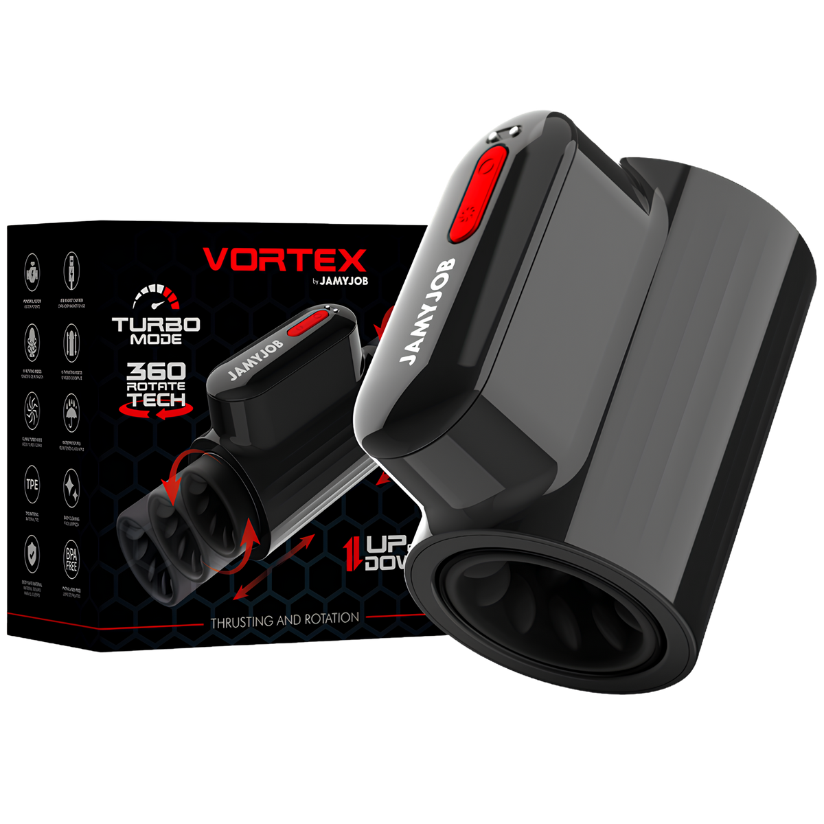 Masturbateur rotatif Jamyjob Vortex
