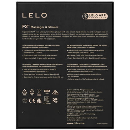 Masturbateur vibrant LELO F2s