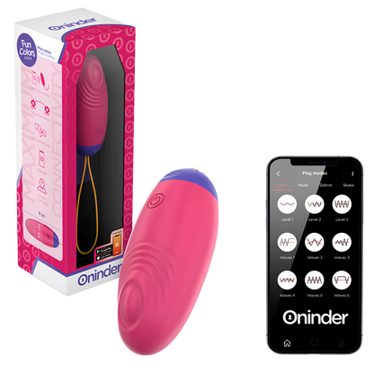 Œuf vibrant connecté Oninder Cute - vibration, ondulation et tapotement
