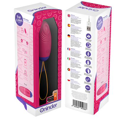 Œuf vibrant connecté Oninder Cute - vibration, ondulation et tapotement