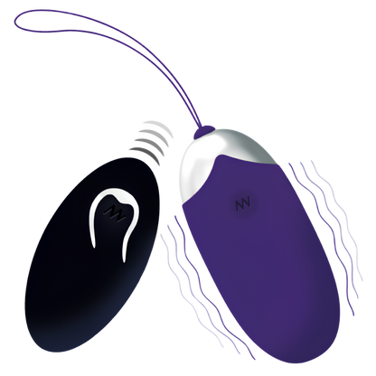 Œuf vibrant télécommandé Intense Flippy II - 12 modes, portée 10 mètres