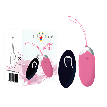 Œuf vibrant télécommandé Intense Flippy II - 12 modes, portée 10 mètres