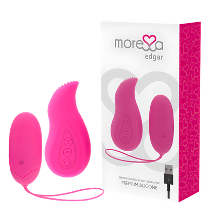 Œuf vibrant et stimulateur Moressa Edgar Premium - deux pièces synchronisées