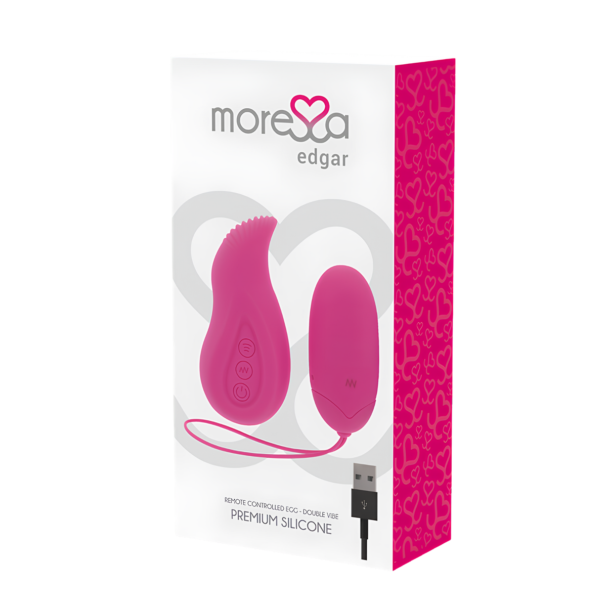 Œuf vibrant et stimulateur Moressa Edgar Premium - deux pièces synchronisées