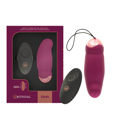Œuf vibrant télécommandé Rithual Esha - rotation et vibration