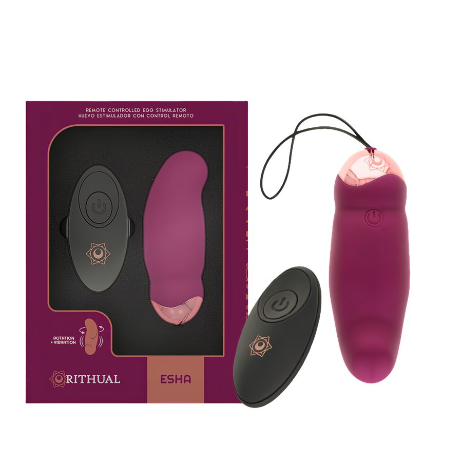 Œuf vibrant télécommandé Rithual Esha - rotation et vibration