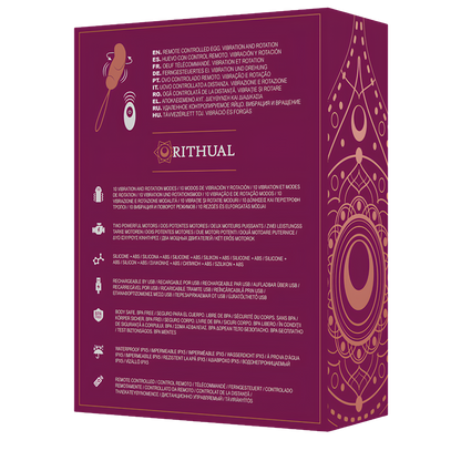 Œuf vibrant télécommandé Rithual Esha - rotation et vibration
