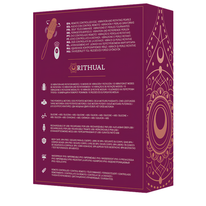 Œuf vibrant télécommandé Rithual Sita - billes rotatives