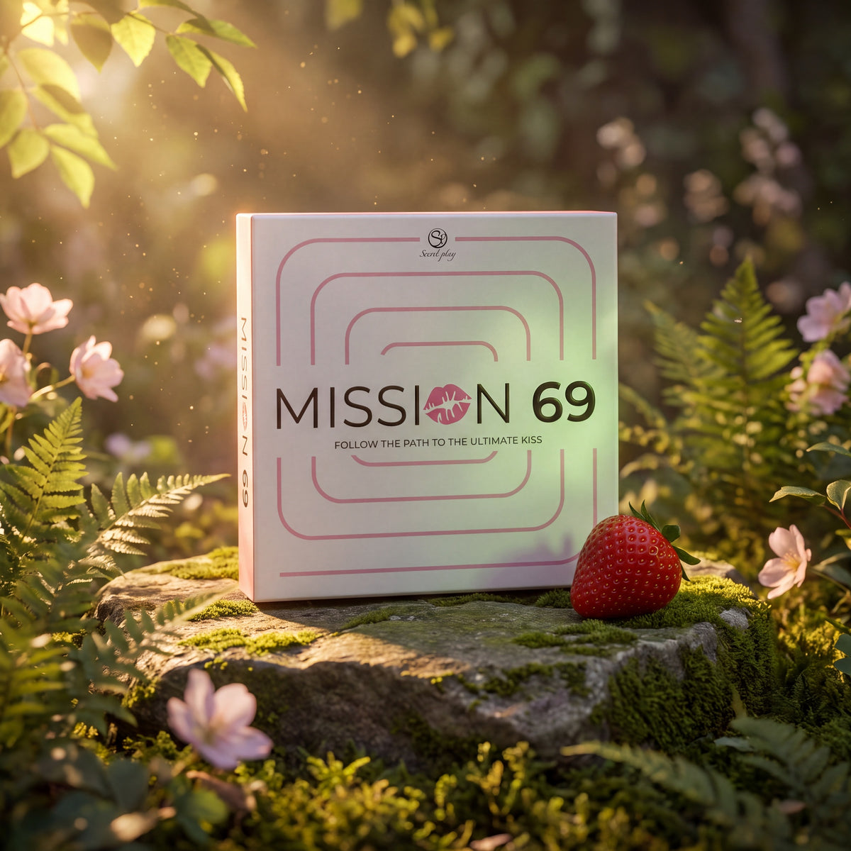 Jeu de plateau érotique pour couple Mission 69 de Secret Play, dans sa boîte