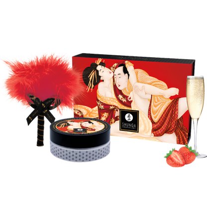 Kit de poudre de massage comestible Shunga