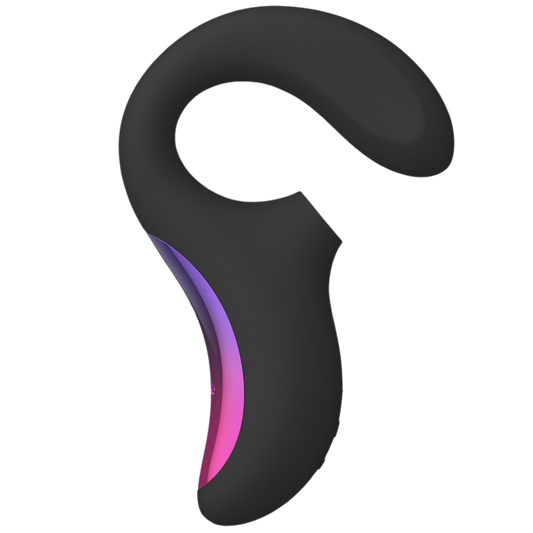 Stimulateur double LELO Enigma - ondes soniques et bras interne, 140 mm insérables