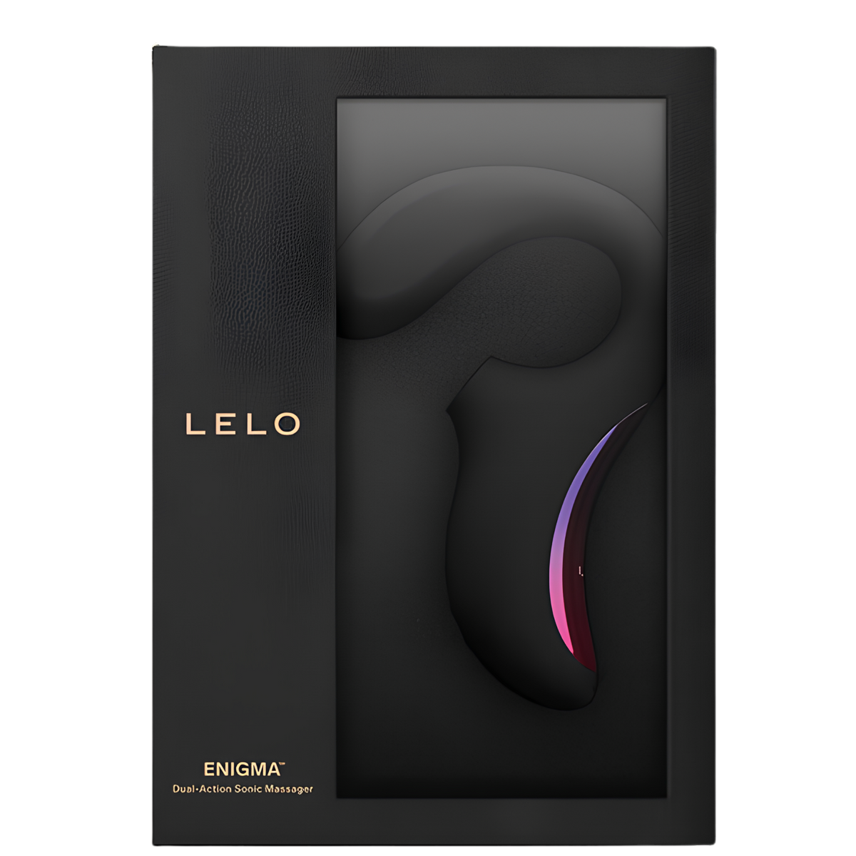 Stimulateur double LELO Enigma - ondes soniques et bras interne, 140 mm insérables