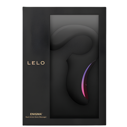 Stimulateur double LELO Enigma - ondes soniques et bras interne, 140 mm insérables
