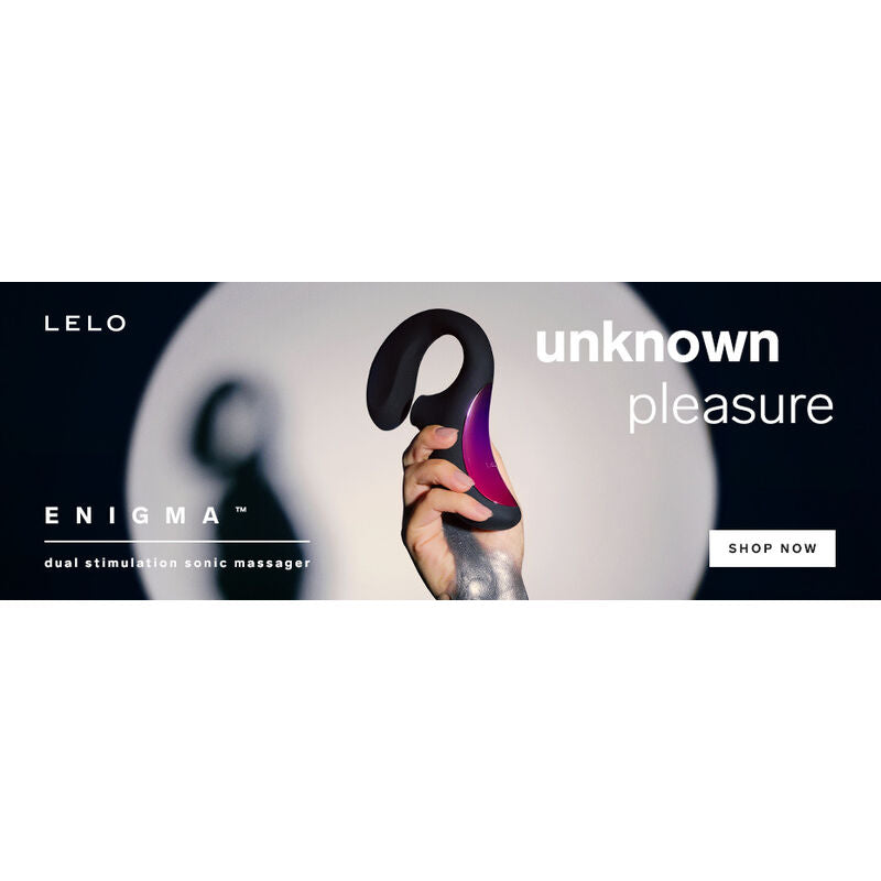 Stimulateur double LELO Enigma - ondes soniques et bras interne, 140 mm insérables