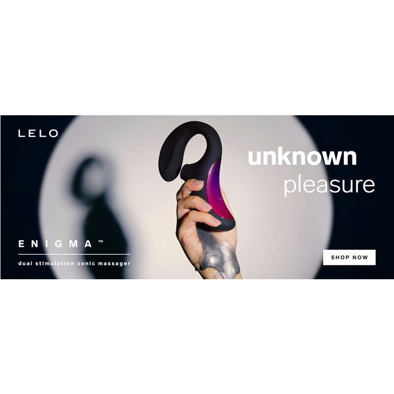 Stimulateur double LELO Enigma - ondes soniques et bras interne, 140 mm insérables