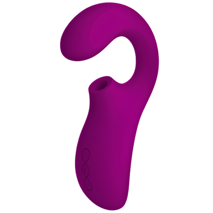 Stimulateur double LELO Enigma - ondes soniques et bras interne, 140 mm insérables