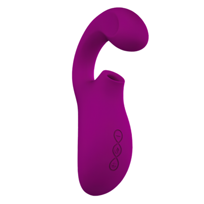 Stimulateur double LELO Enigma - ondes soniques et bras interne, 140 mm insérables