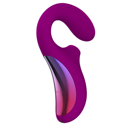 Stimulateur double LELO Enigma - ondes soniques et bras interne, 140 mm insérables