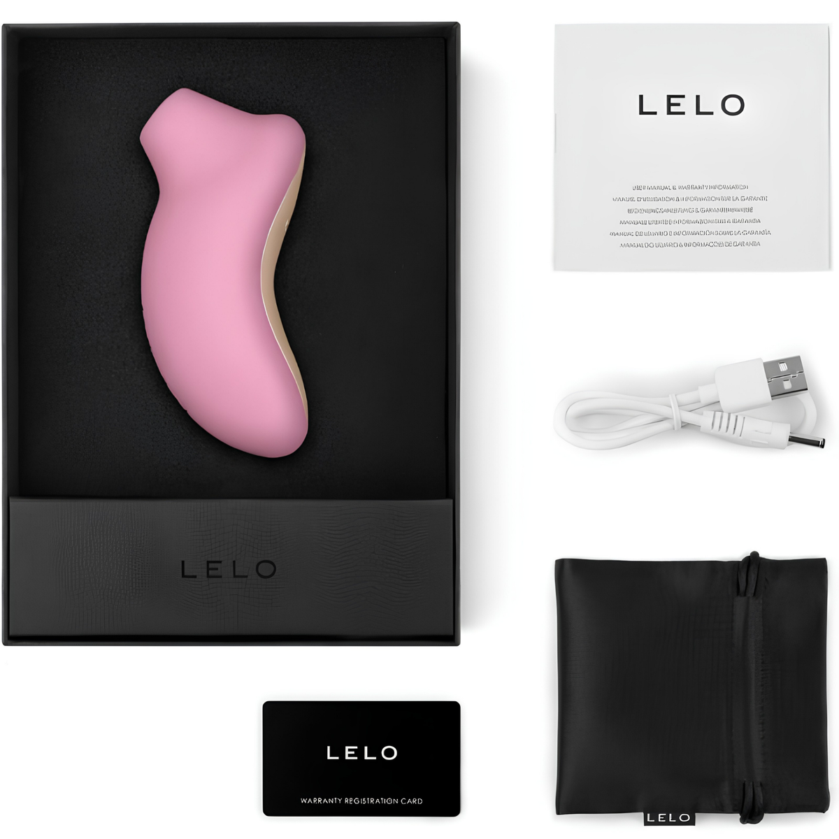 Stimulateur clitoridien LELO Sona - ondes soniques à 120 Hz, 8 modes