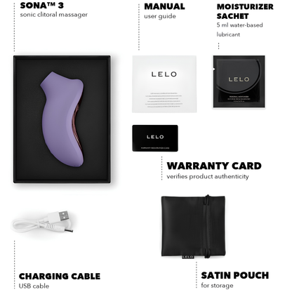 Stimulateur clitoridien LELO Sona 3 - 10 modes, 2 de plus par l'application