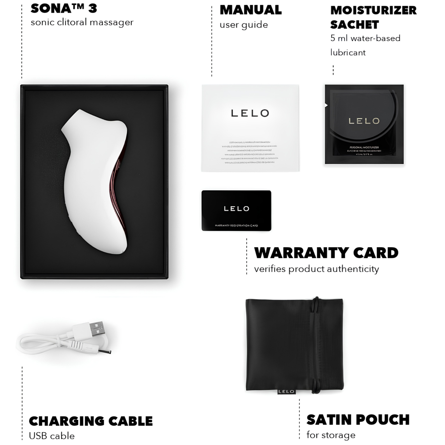 Stimulateur clitoridien LELO Sona 3 - 10 modes, 2 de plus par l'application